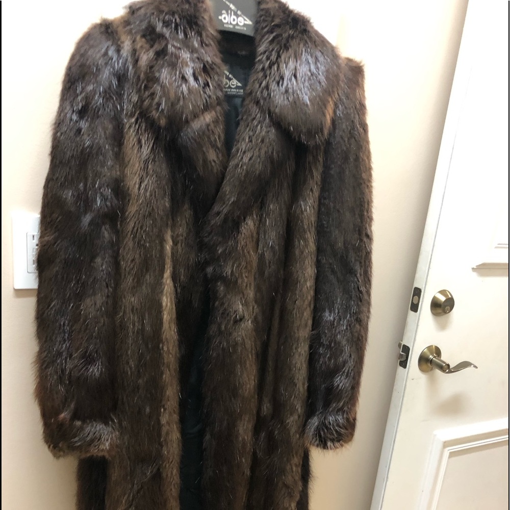 Vintage Beaver full length coat size medium